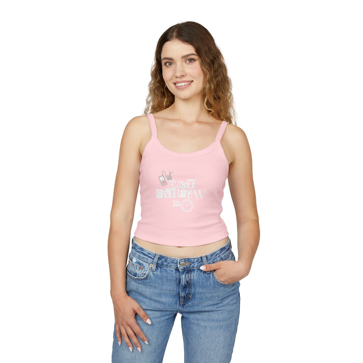 Past Curfew Spaghetti Strap Tank Top