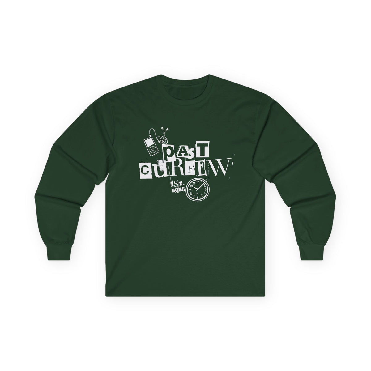 Past Curfew Graphic Long Sleeve Tee