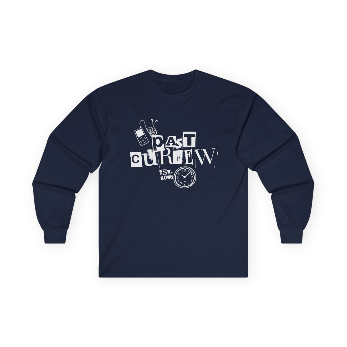 Past Curfew Graphic Long Sleeve Tee