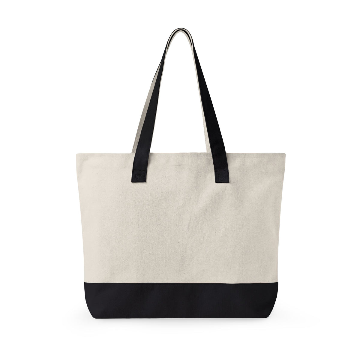 Canvas Tote Bag – Retro Skateboard Graphic Zippered Tote