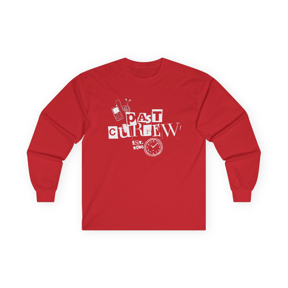 Past Curfew Graphic Long Sleeve Tee
