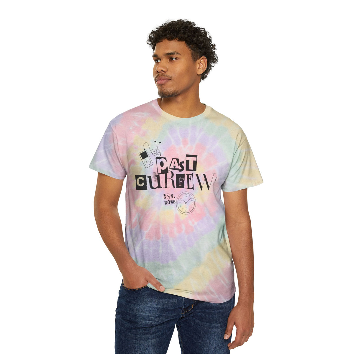 Pastel Spiral Tie-Dye Tee