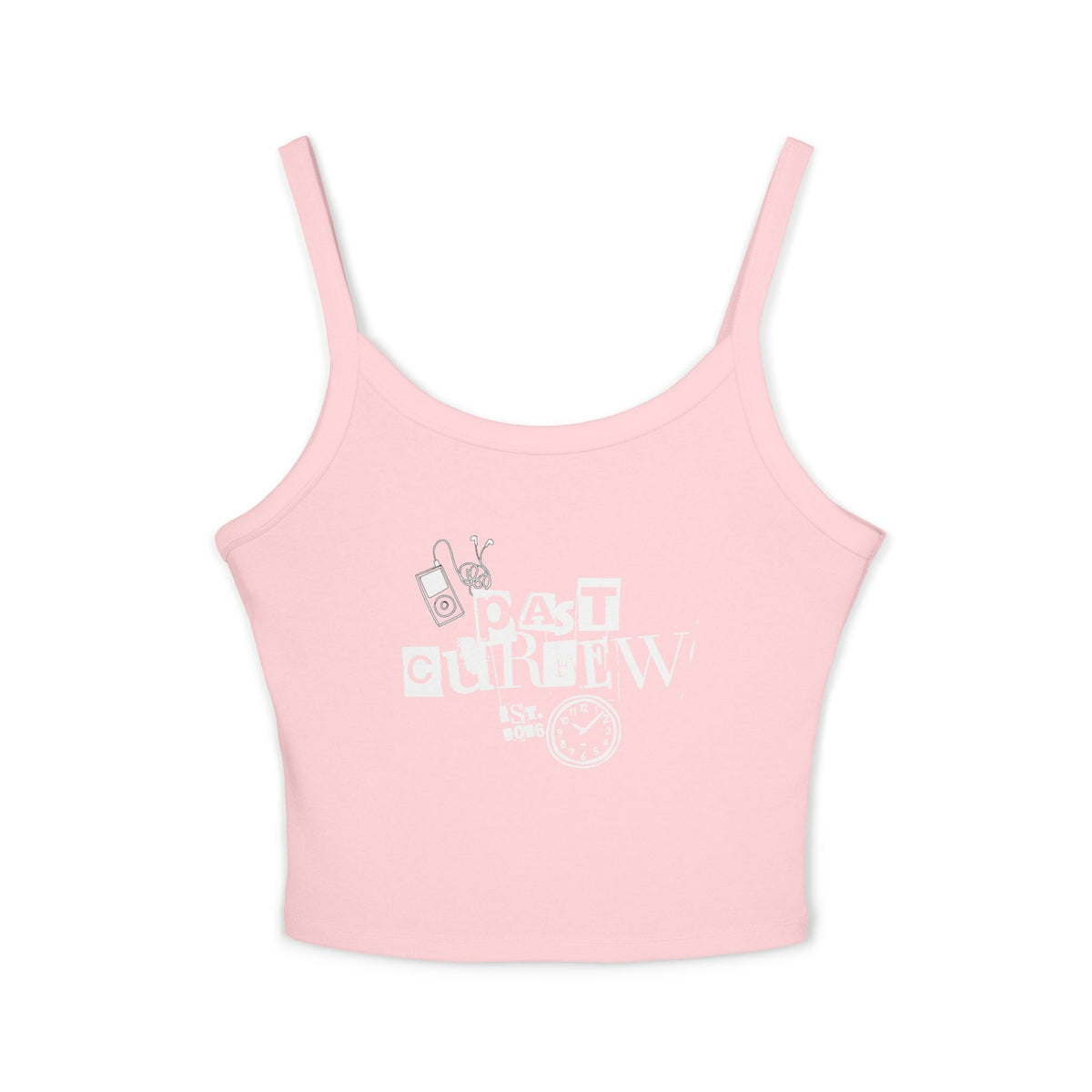 Past Curfew Spaghetti Strap Tank Top