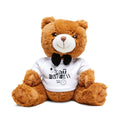 Plush Teddy Bear with 'Past Curfew' T‑Shirt
