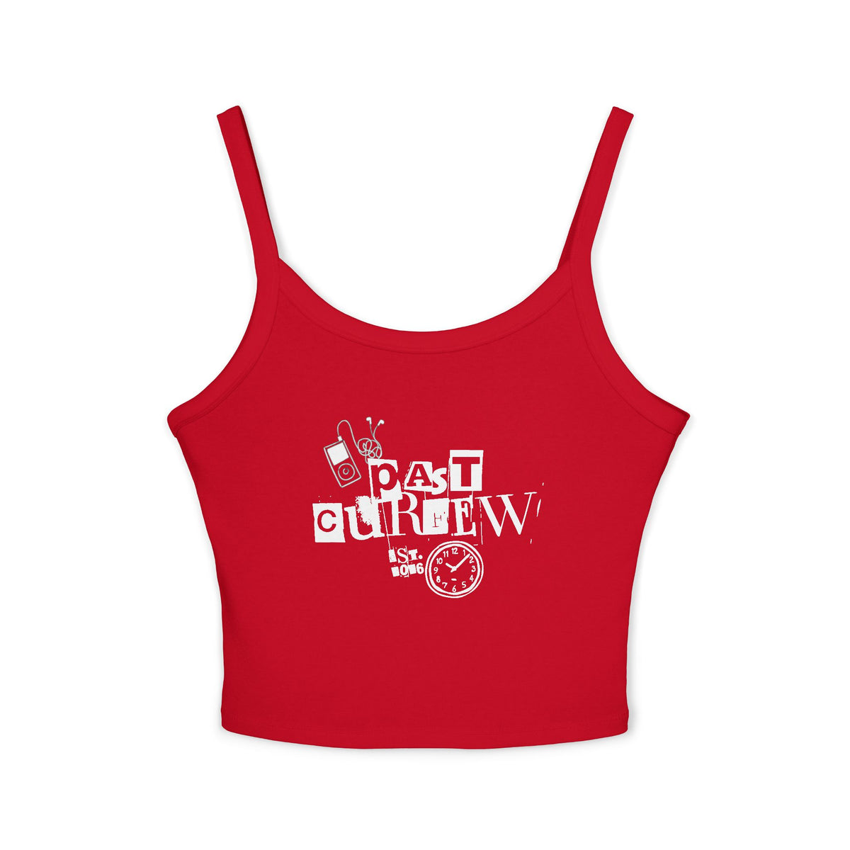 Past Curfew Spaghetti Strap Tank Top