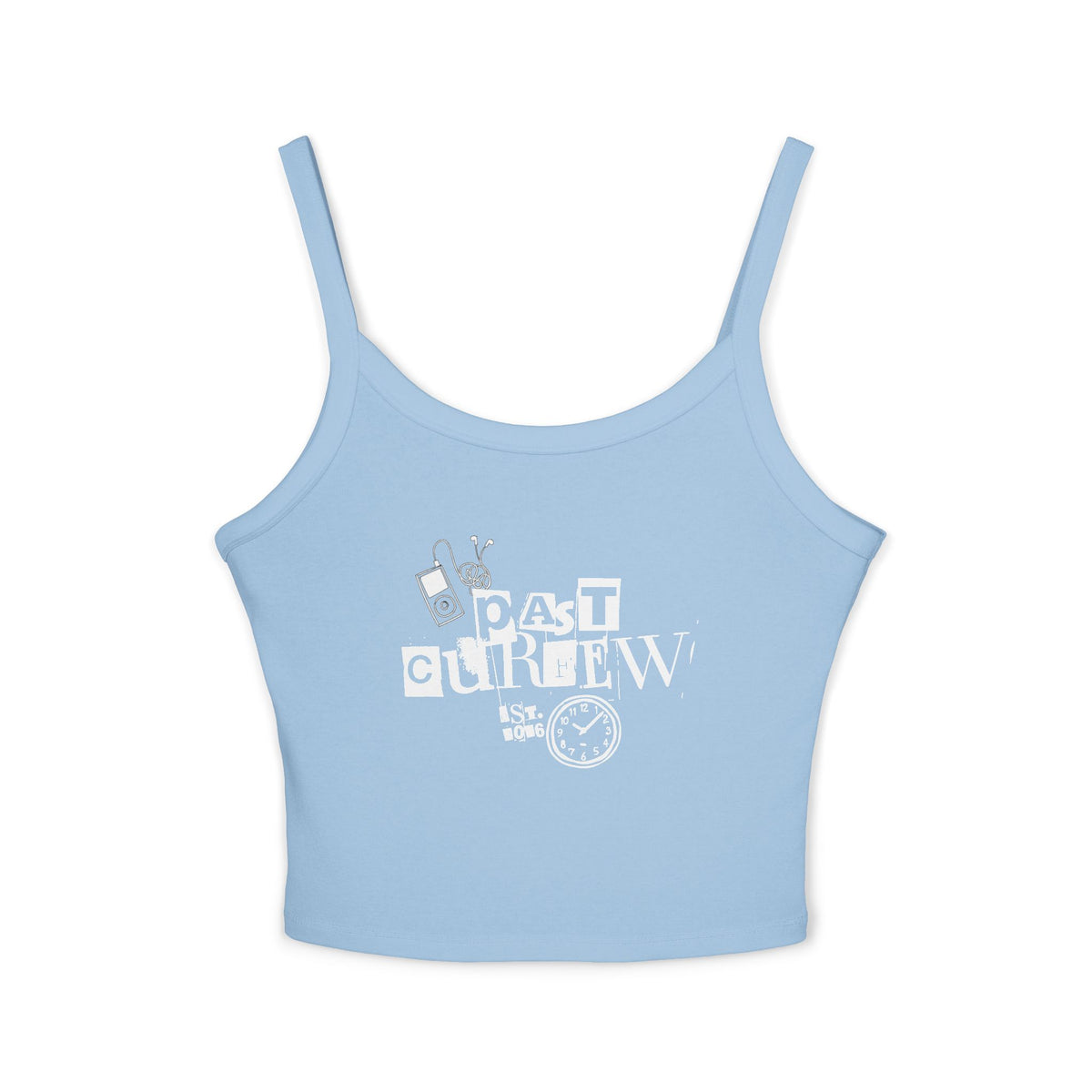 Past Curfew Spaghetti Strap Tank Top