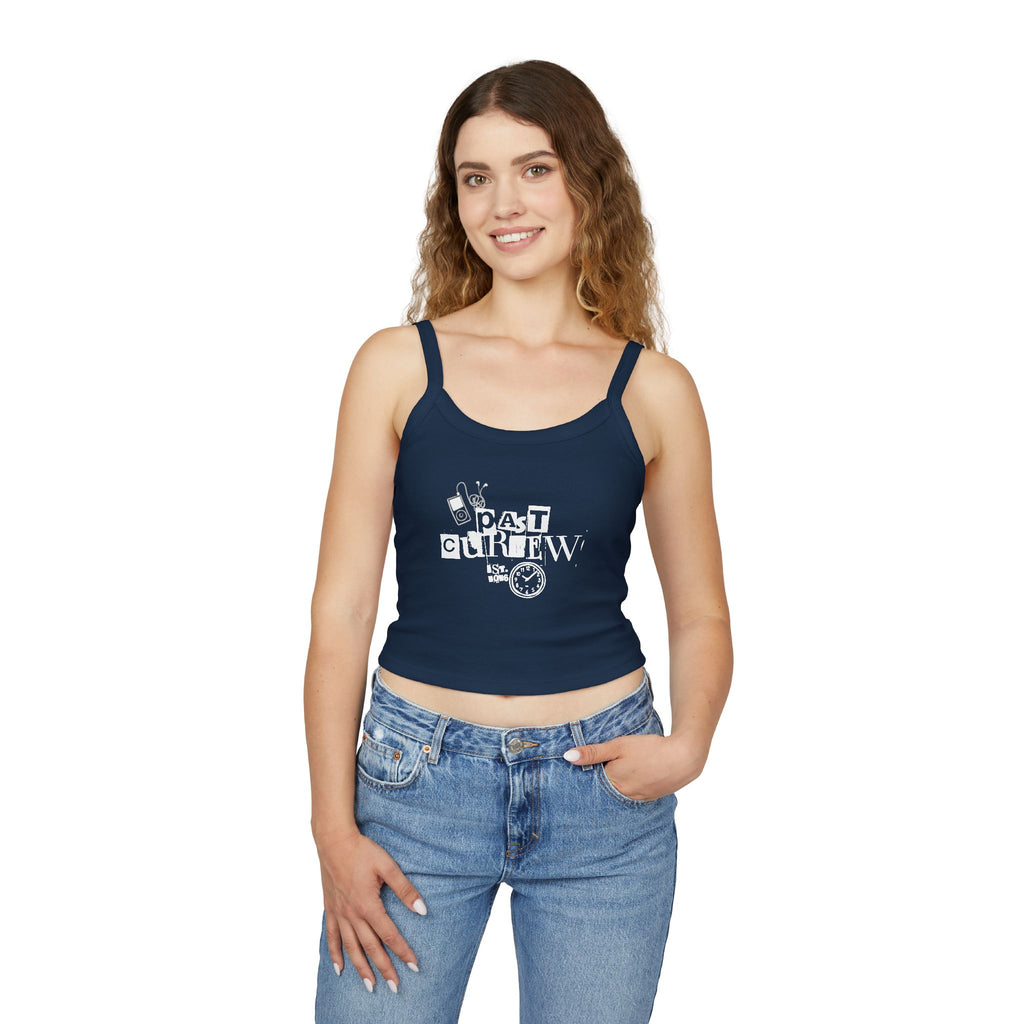 Past Curfew Spaghetti Strap Tank Top