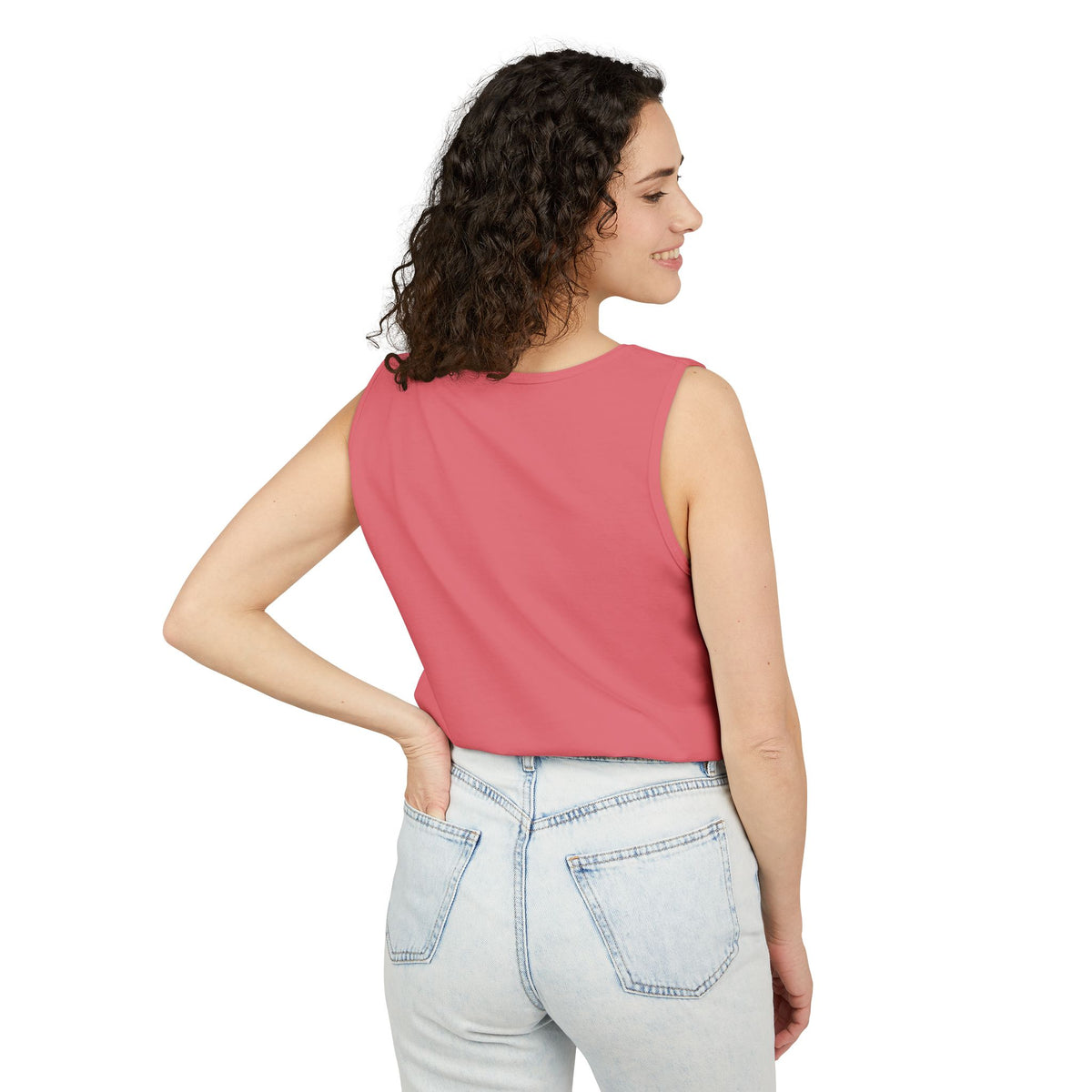Past Curfew Comfort Colors Graphic Tank Top — Retro College Party Vibe