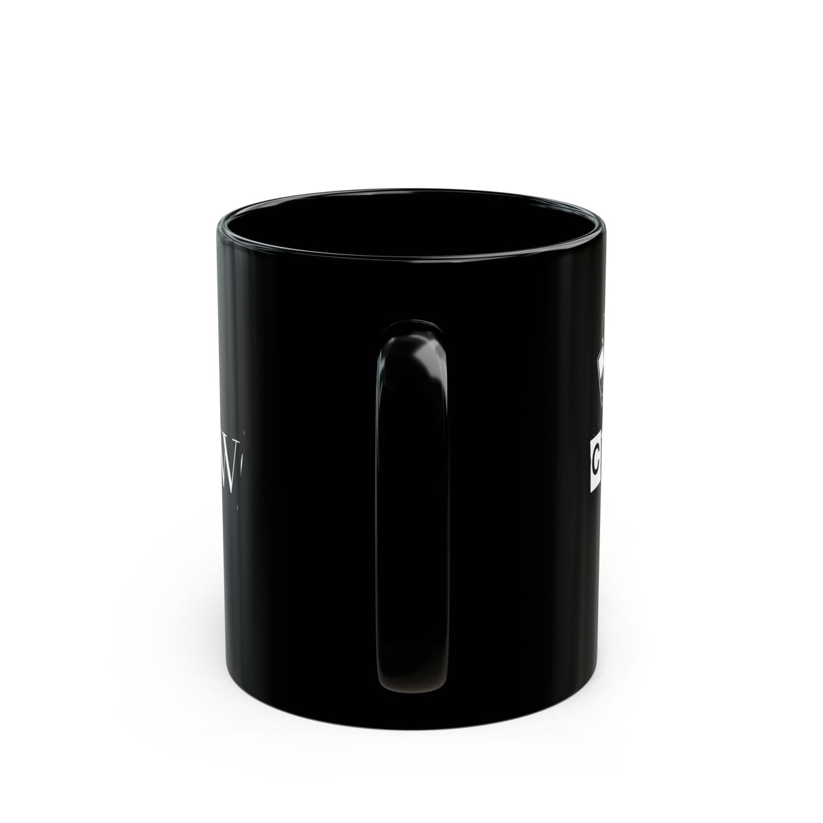 Past Curfew Black Mug (11oz/15oz) — Retro Ransom-Note Design Coffee Cup
