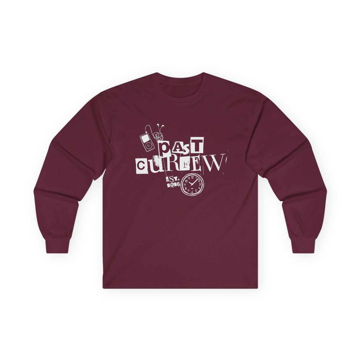 Past Curfew Graphic Long Sleeve Tee