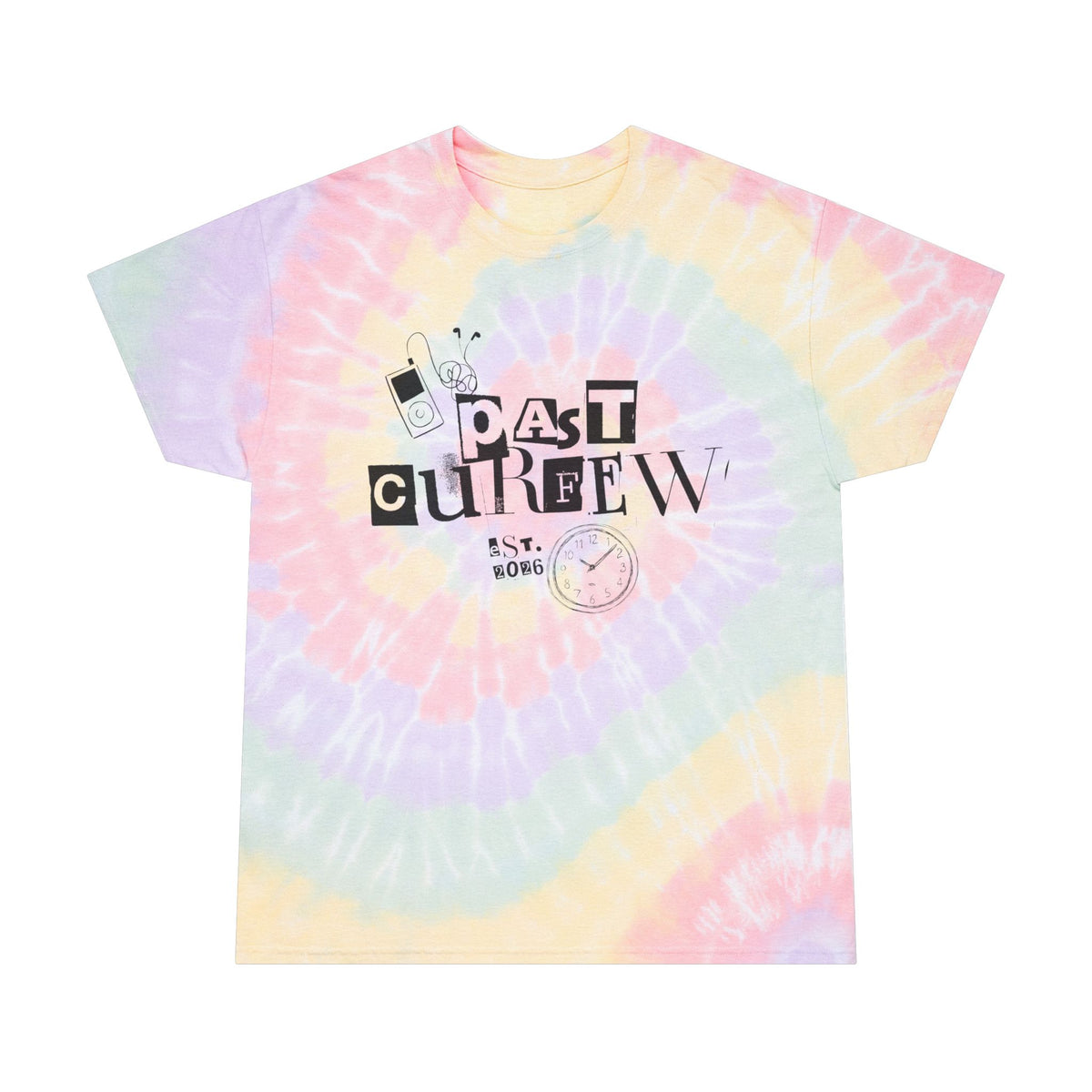 Pastel Spiral Tie-Dye Tee