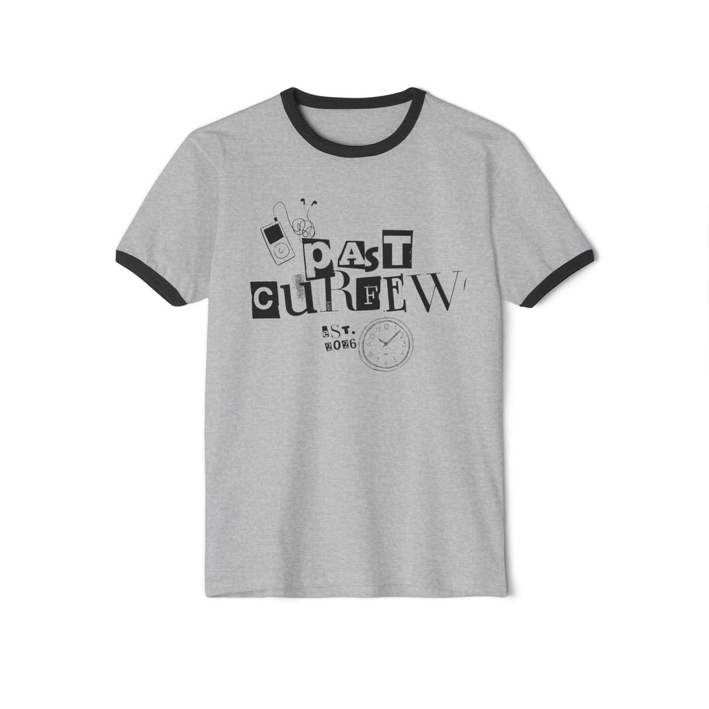 Past Curfew Ringer T‑Shirt — Retro Graphic Tee