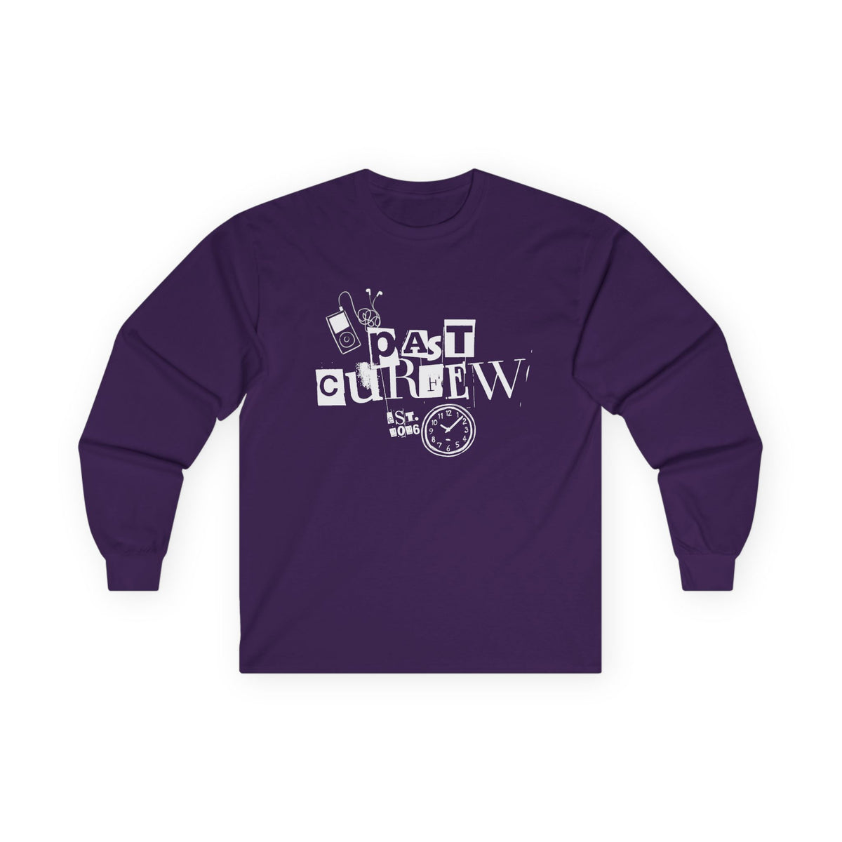 Past Curfew Graphic Long Sleeve Tee