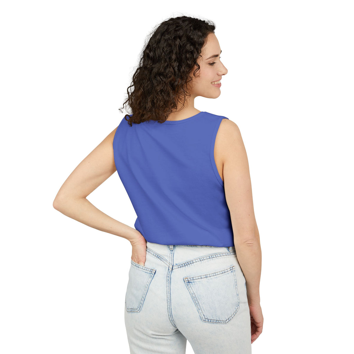 Past Curfew Comfort Colors Graphic Tank Top — Retro College Party Vibe