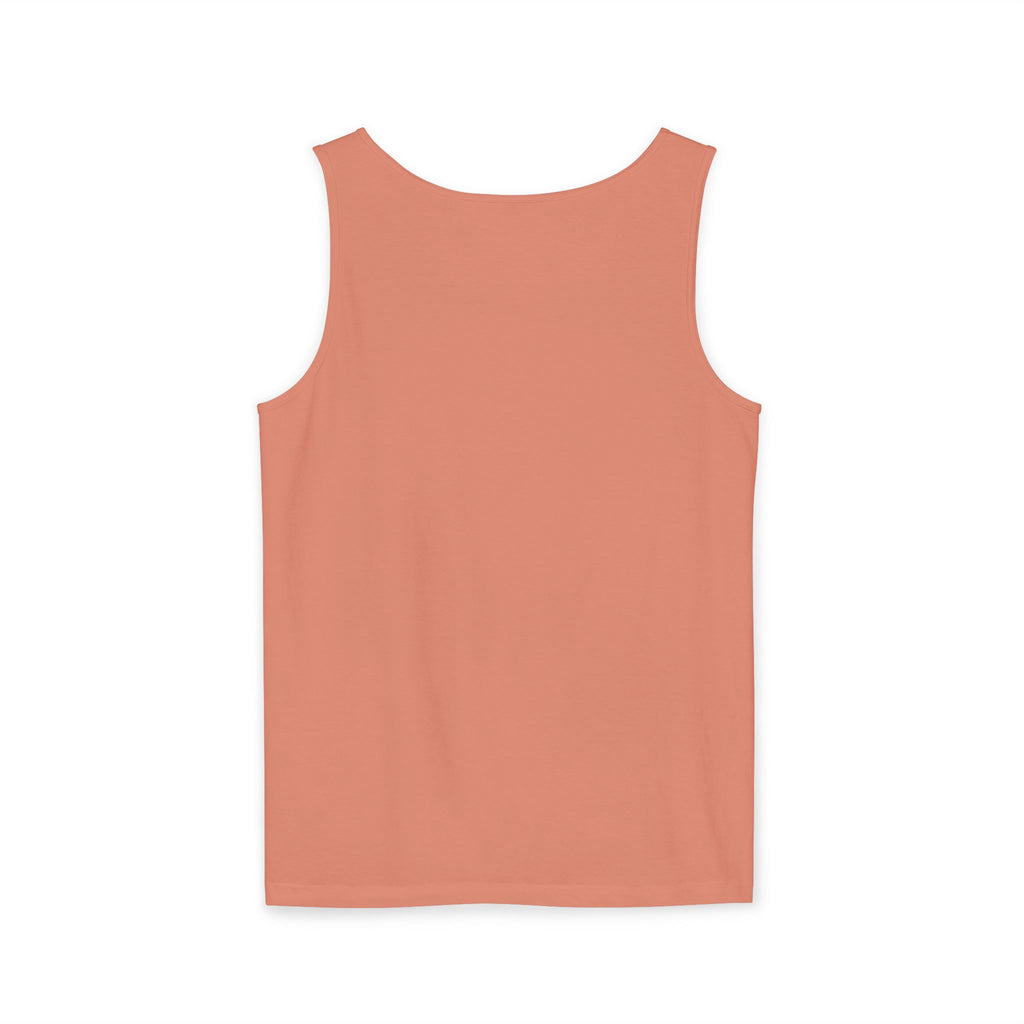 Past Curfew Comfort Colors Graphic Tank Top — Retro College Party Vibe