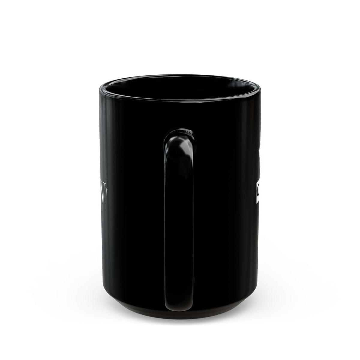 Past Curfew Black Mug (11oz/15oz) — Retro Ransom-Note Design Coffee Cup