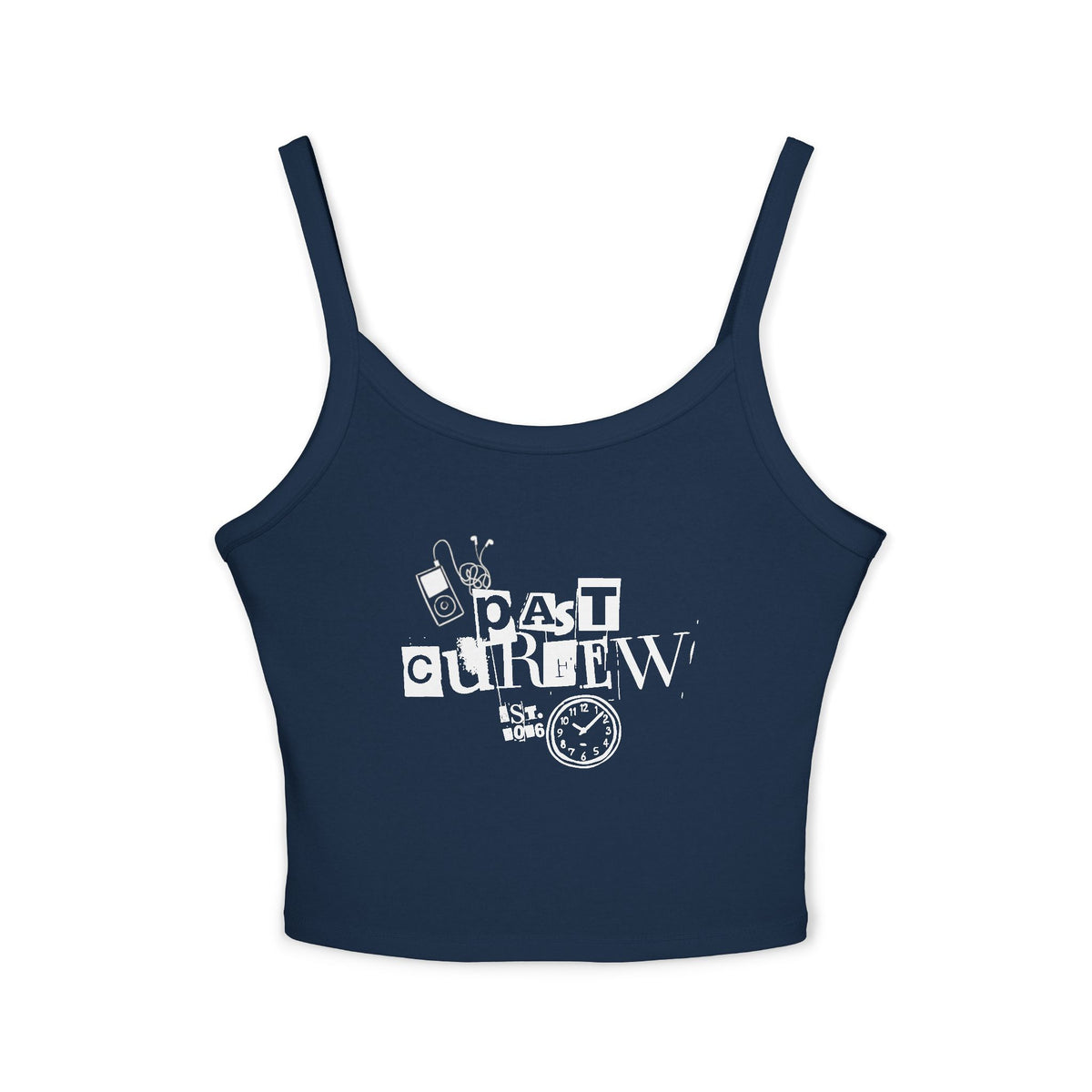 Past Curfew Spaghetti Strap Tank Top