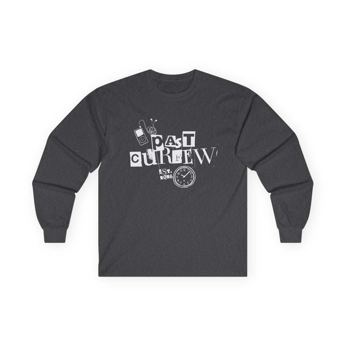 Past Curfew Graphic Long Sleeve Tee
