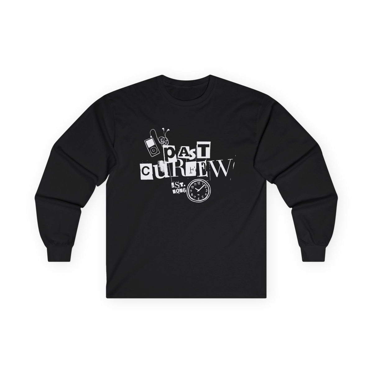 Past Curfew Graphic Long Sleeve Tee